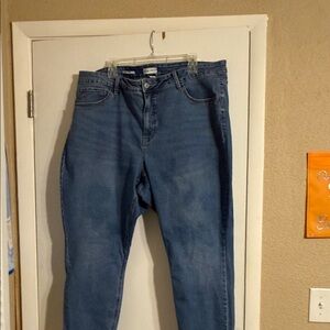 Ava & Viv Women's Straight Leg Blue Jeans